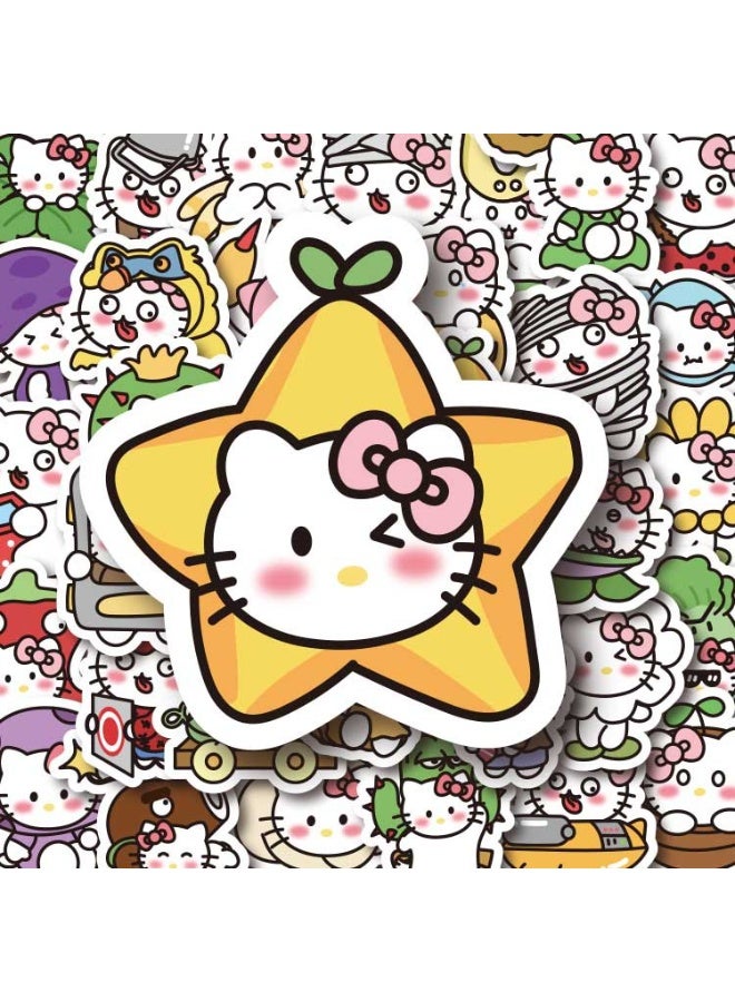 NIBEMINENT 60 Pcs Zombies Hellokitty Deco Kit Waterproof Stickers, High Definition Printing Bright Colors, Suitable for Laptop Skateboard Luggage Water Bottle Guitar DIY - Image 2