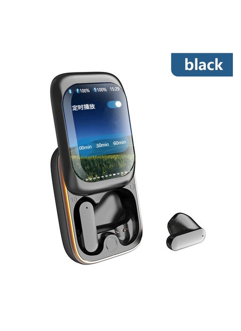 New G9 sliding color screen Bluetooth earphones with ultra long battery life, wireless explosive high-definition noise reduction sound quality，Touch Screen Bluetooth Earphones with 5.3V Chip, LED Full Colour Display, App Function