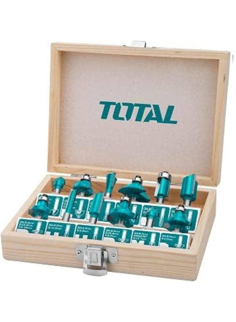 TOTAL 12mm Router Bit Set - TACSR2121 - Total