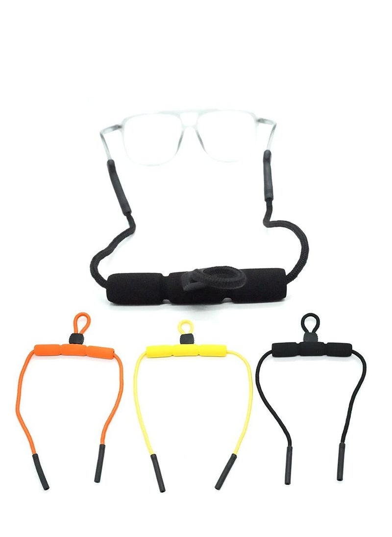 Y&D - Floating Sunglass Straps Eyeglass Chain Eyewear Retainer Foam Holder Strap Sports Glasses Keepers Cord Lanyard Durable Secure Soft for Men Women Water Outdoor Adventures 3PCS - Image 1