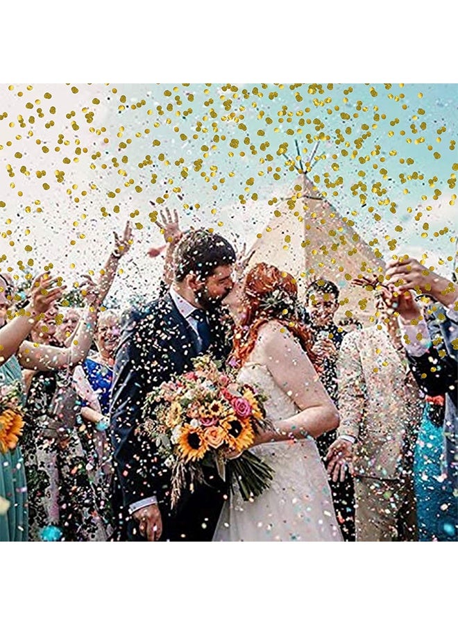 JS 6 Piece Party Confetti Poppers, Confetti Poppers Cannons for Wedding, Birthday, Graduation, New Year's, Kids Fun Party Supplies, Decorations and Favors - Image 3