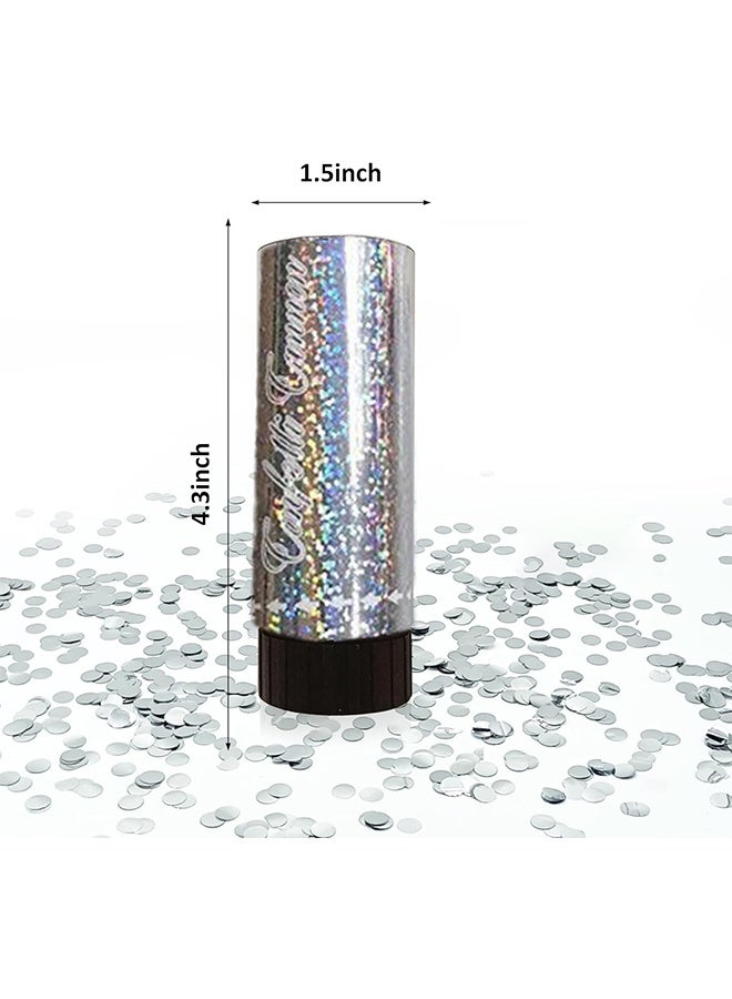 JS 6 Piece Party Confetti Poppers, Confetti Poppers Cannons for Wedding, Birthday, Graduation, New Year's, Kids Fun Party Supplies, Decorations and Favors - Image 2