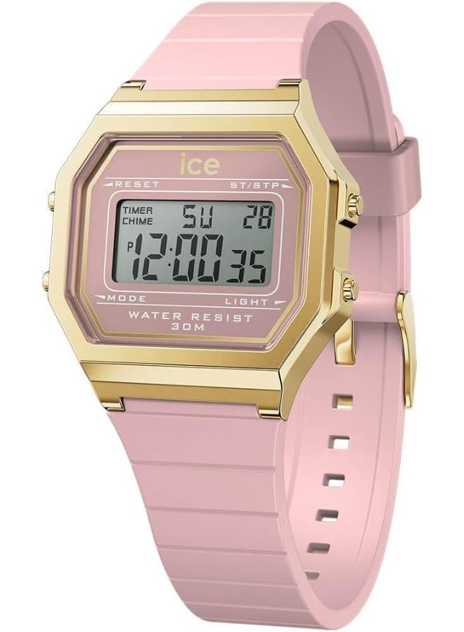 Ice Watch ساعة آيس ووتش آيس ديجيت ريترو - وردي فاتح - صغيرة - Image 1