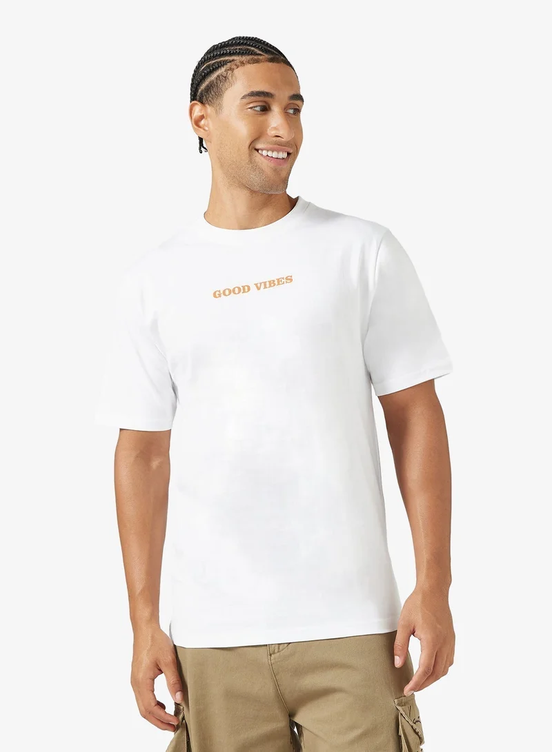 Seventy Five Graphic Print Regular Fit T-Shirt