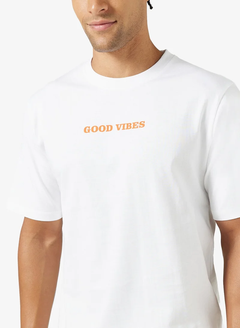 Seventy Five  Graphic Print Regular Fit T-Shirt for Men | Best Price UAE