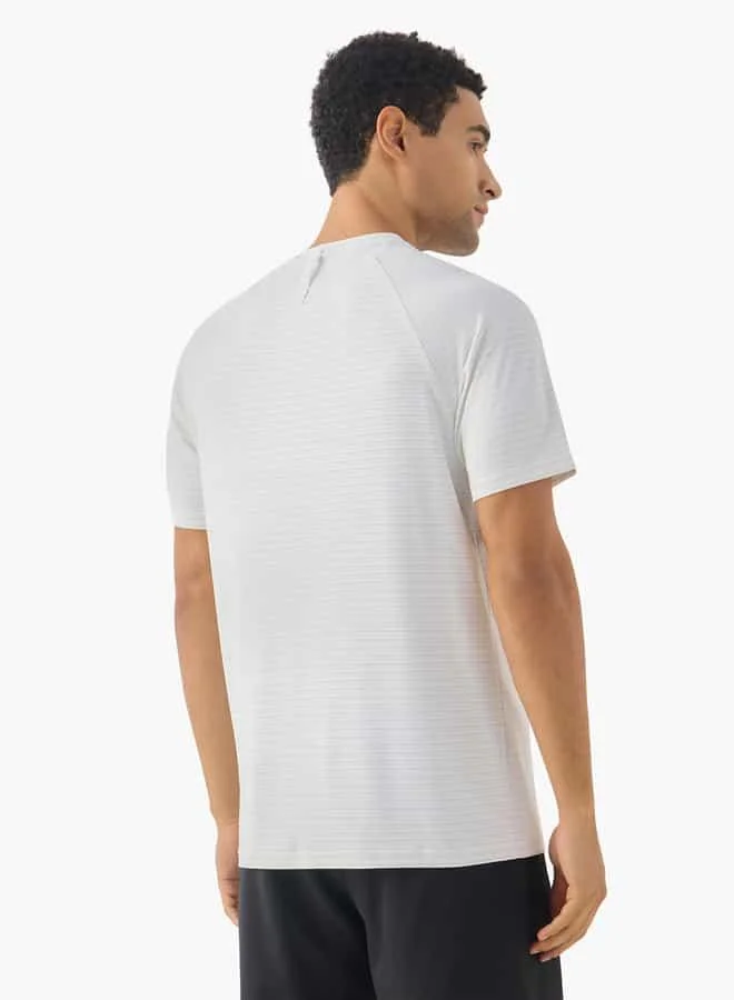 Kappa Kappa Logo Print Crew Neck T-shirt with Raglan Sleeves