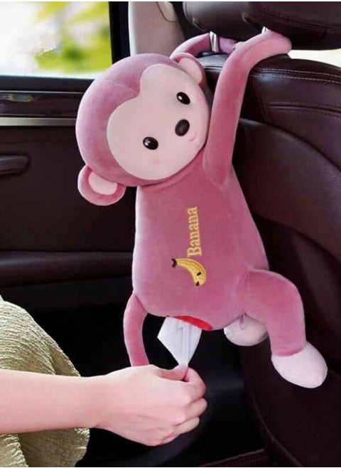 Car Tissue Box in The Shape of Monkey Doll