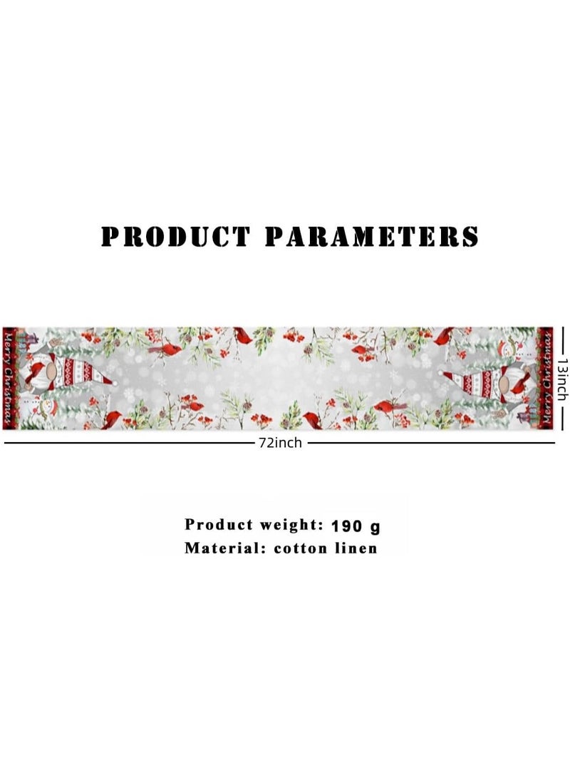 طاولة عيد الميلاد الجاري 33x183 سم غطاء الطاولة - Image 2