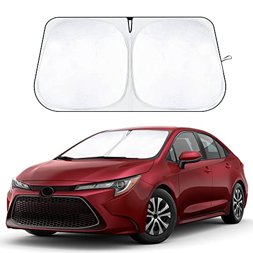 EcoNour Windshield Sunshade Compatible for Toyota Corolla 20202024 2025 2026 L LE XLE SE XSE NightshadeApex Edition Not for Corolla Cross Sun Visor for Front Window Cover Car Accessories - Image 1