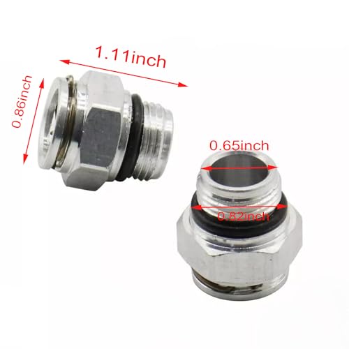HOMEWITHU 2PCS Quick Connect Transmission Cooler Line Fittings Oil Cooler Tube Connector for Dodge for Chrysler for Jeep 52108844AA 52854784AA - Image 3
