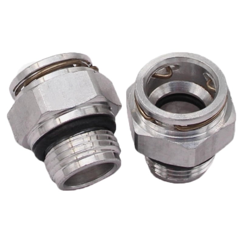 HOMEWITHU 2PCS Quick Connect Transmission Cooler Line Fittings Oil Cooler Tube Connector for Dodge for Chrysler for Jeep 52108844AA 52854784AA - Image 2