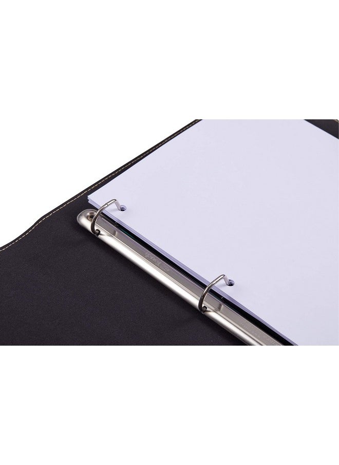 It's Academic - Executive Faux Leather Portfolio Folder Black - Image 1