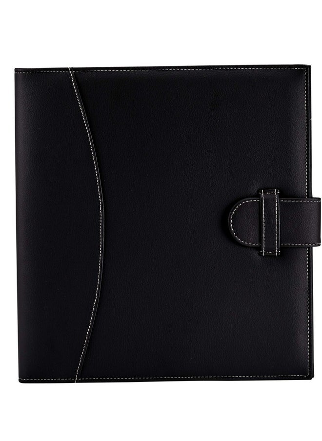 It's Academic - Executive Faux Leather Portfolio Folder Black - Image 1
