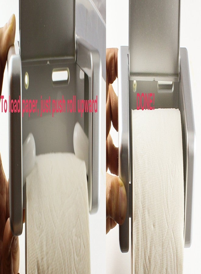 Zoie + Chloe Easy-Snap Toilet Paper Holder - Load and Unload with One Hand - Image 3
