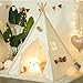 RongFa Teepee Tent for KidsPortable Children Play Tent Indoor Outdoor White - Image 4