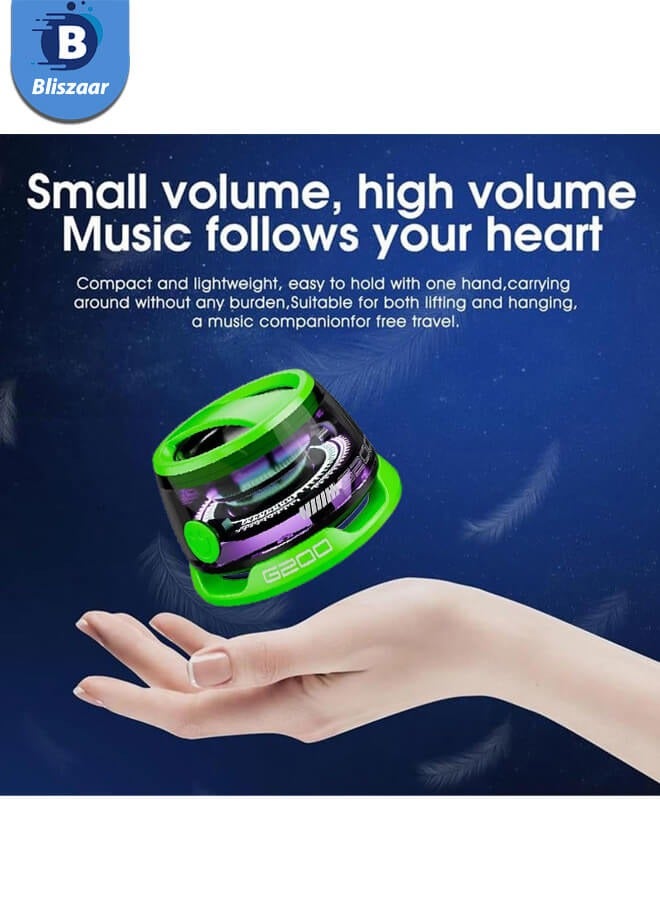 Bliszaar Magnetic Bluetooth Speaker with RGB Light, Multifunctional G200 Wireless Waterproof Magnetic Speaker for Phones,Tablets,Laptops and Switch,6-7H Playtime Green - Image 2