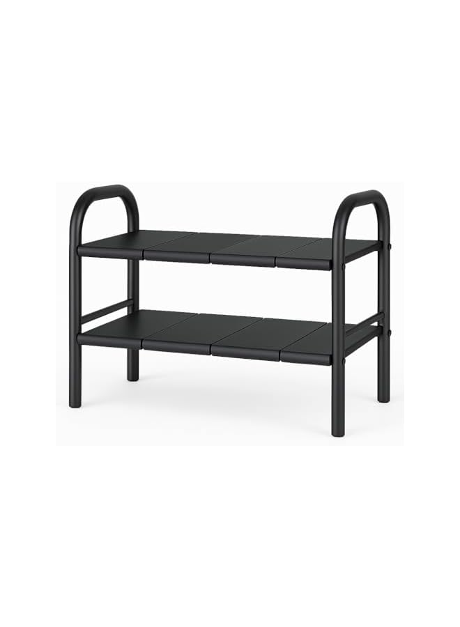 erorex Under Sink Organizer Expandable Shelf ‚Äì Large Capacity 2-Tier Cabinet Storage Rack with 8 Removable Panels, Adjustable Width for Kitchen, Bathroom, Pantry, Cupboard & Shoe Storage - Image 2