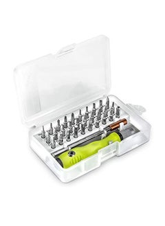 Y&D KASTWAVE Screwdriver Set, 32 in 1 Precision Magnetic Accessory Kit with Adjustable Pole & Anti-Slip Handle, Work Repair Tool for Household Appliances, Crafts DIY Projects (Green)  - Image 1