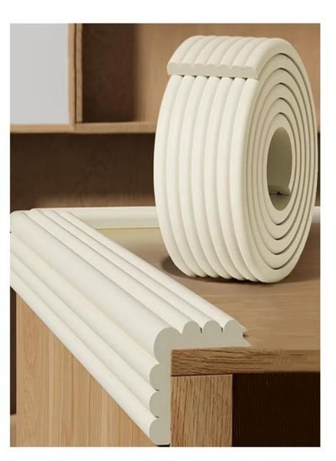 Generic - 1/2/3 Foam Safety Strips Edge Protector Self Adhesive Edge Protector W-Shaped Thickened And Widened Anti-Collision Strip Table Corner Cushion Glass Table Furniture Fireplace Bumper - Image 1