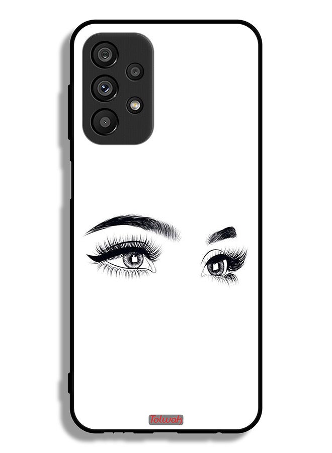 Tolwak Samsung Galaxy A23 5G Protective Case Cover Eyes Art - Image 1