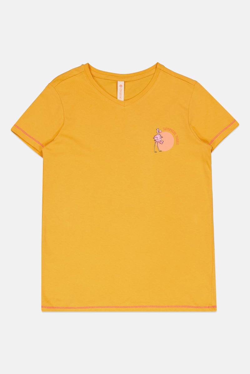 zivame Kids Girl 2Pcs Graphic Print Pyjama Top And Bottom, Multicolor - Image 4