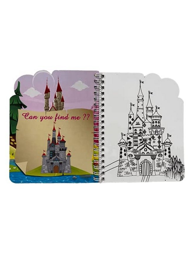 Edu Toys - Edu Toys On The Go Resuable Magic Colouring Water Book || Reusable Activity Pad || No Messy Hands || (Princess/Castle) - Image 1