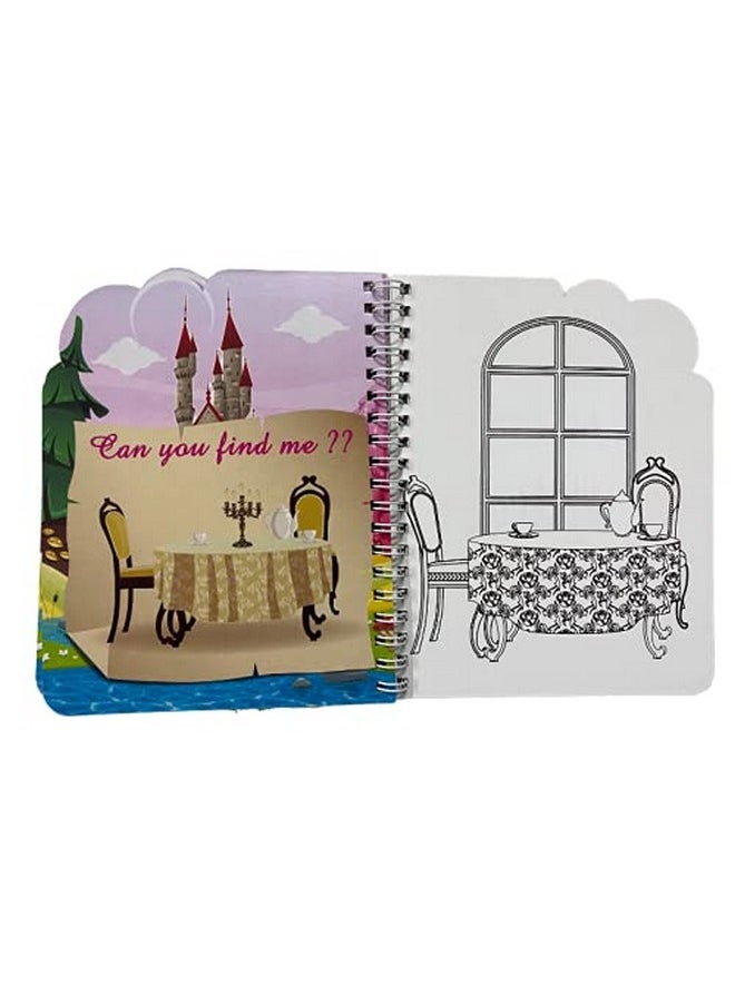 Edu Toys - Edu Toys On The Go Resuable Magic Colouring Water Book || Reusable Activity Pad || No Messy Hands || (Princess/Castle) - Image 1