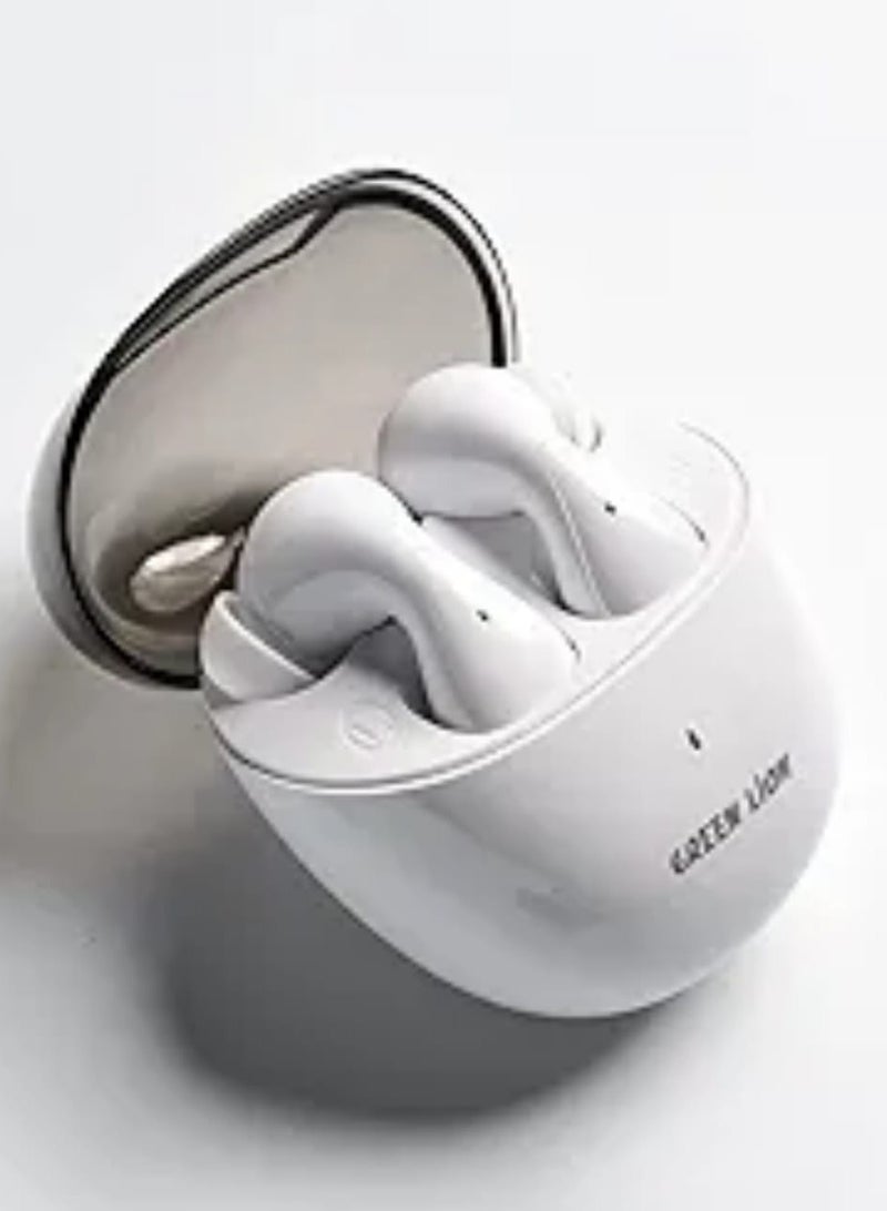 Green Lion Athens Premium Sound Wireless Ear Buds - Featuring Advanced Bluetooth 5.3 Technology, Multi-Touch Functionality, Hands-Free Calling, and Up to 4 Hours of Exceptional Audio Playback.(WHITE) - Image 1