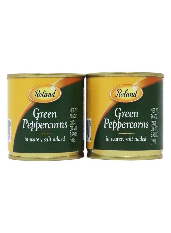R&D Green Peppercorns in Brine by Roland (3.5 ounce) 2 Pack - Image 1