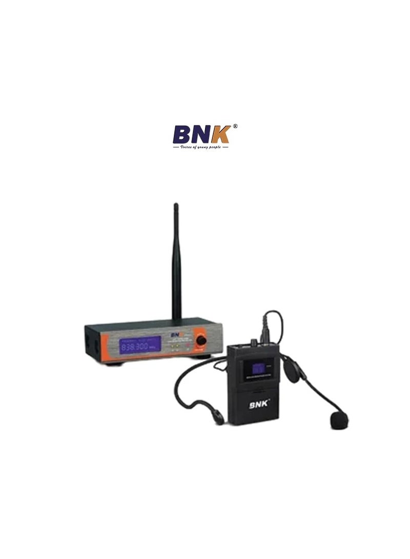 BNK Professional 1-Channel VHF Wireless Microphone System Includes 1 Lapel Microphone with Transmitter for Parties, Conferences, and Meetings - Image 1