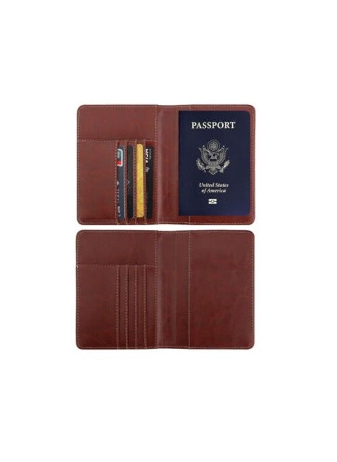 We Happy Travel Passport ID Card Wallet Holder Cover RFID Blocking Leather Purse Case USA  - Image 5