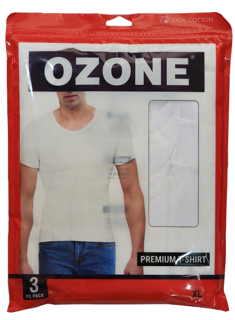 أوزون قميص داخلي رجالي 3 قطعة قطن بريميوم - Image 1