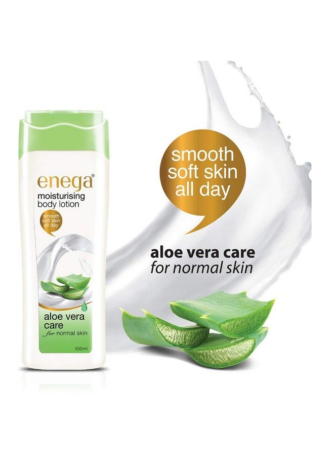 enega Moisturizing Body Lotion Aloe Vera Care For Normal Skin Pack Of 3 (100Ml300Ml500Ml) - Image 4