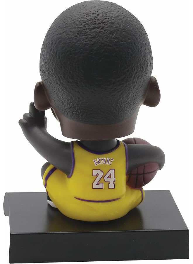Basketball Superhero Bobble Head - Car Dashboard Phone Holder And Office Desk Tabletop Action Figure Gift For Friends And Family (Kobe) - Image 4
