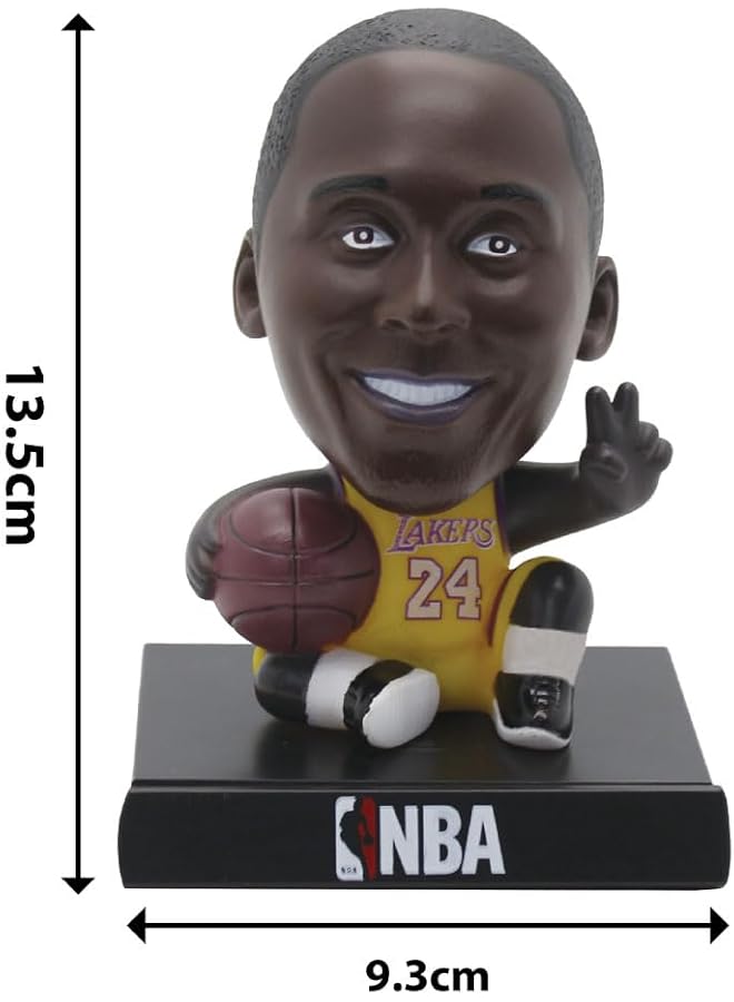 Basketball Superhero Bobble Head - Car Dashboard Phone Holder And Office Desk Tabletop Action Figure Gift For Friends And Family (Kobe) - Image 5