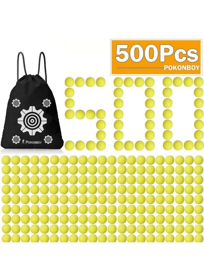 POKONBOY - Upgraded 500Round Balls Refill Pack Compatible With Nerf Rival Apollo Zeus Atlas And Artemis Blasters (Storage Bag Included) - Image 1