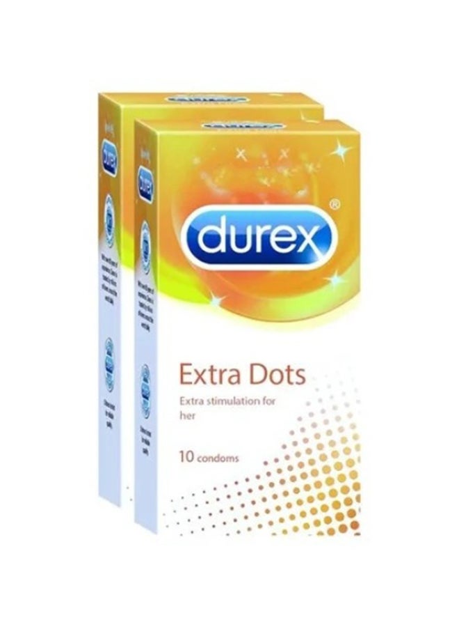 Durex 20-Piece Extra Dots Condoms - Image 1