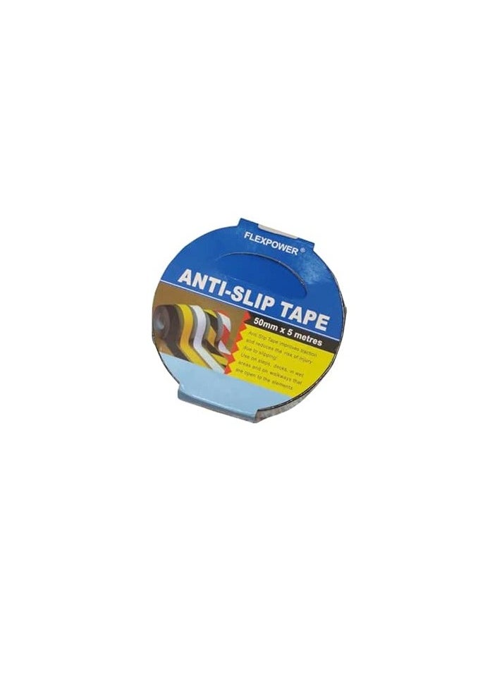 FLEX Anti-slip Waterproof Tape, Floor Tape, High Grip Adhesive Tape, Strips for Stairs and Kitchen Floors 50mm 5m Length  - Image 1