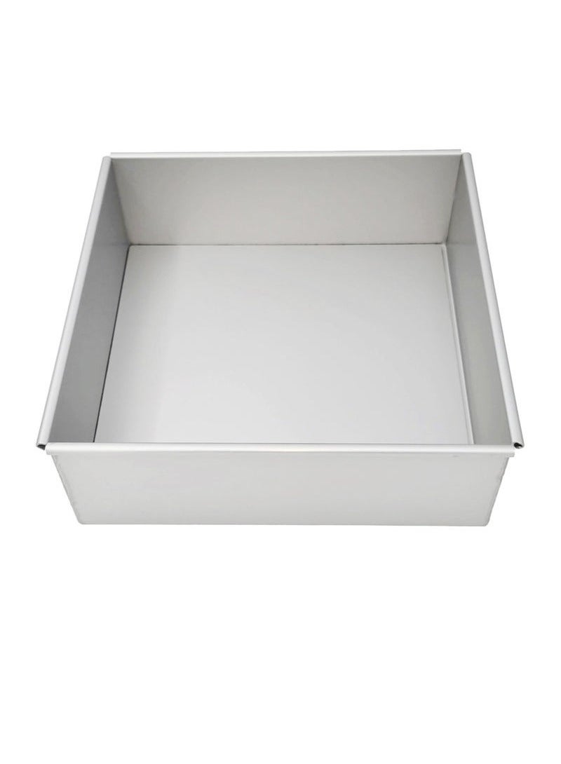 HOMESTAR Square Pan for Brownie Cake Baking Cake Mold Bakeware Bread Sheet Pan with Removable Bottom 8 Inches  - Image 2