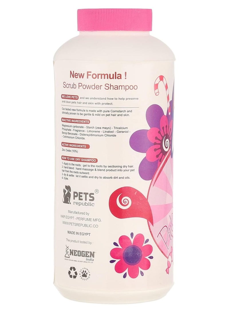 Pets Republic Dry Shampoo With Pink Sugar – Refresh & Clean Your Pet’s Coat Instantly 500 gm - Image 2
