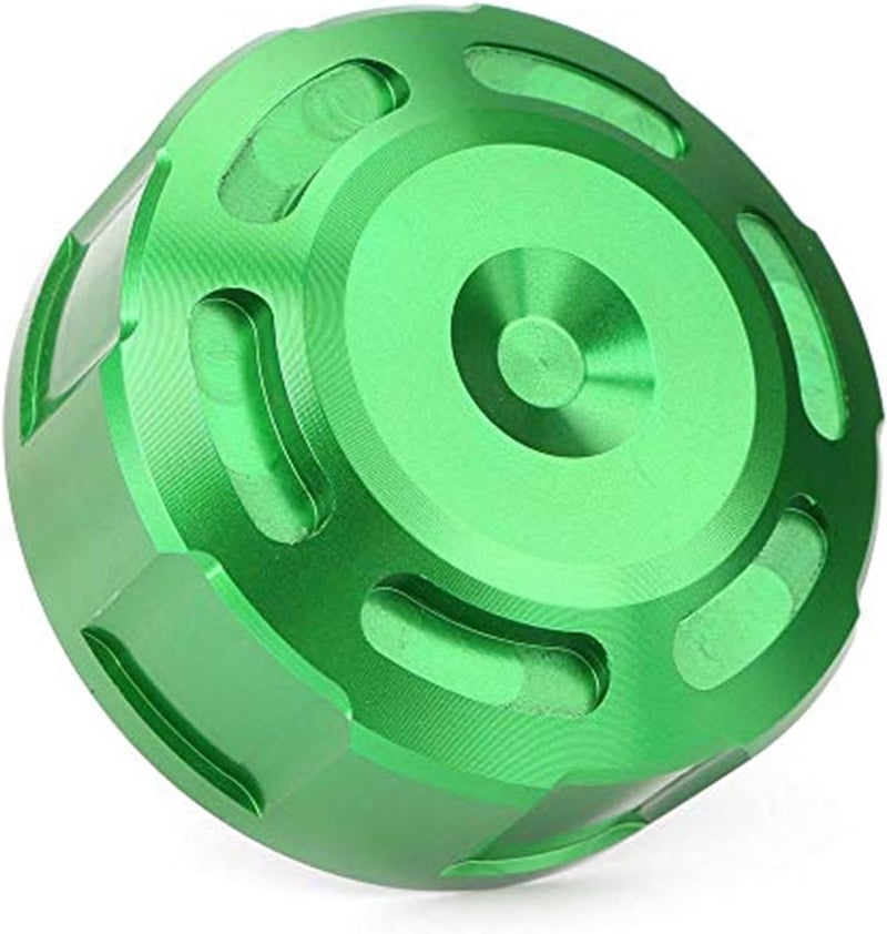 QASULER CNC Rear Brake Fluid Reservoir Cap - Green - Image 1
