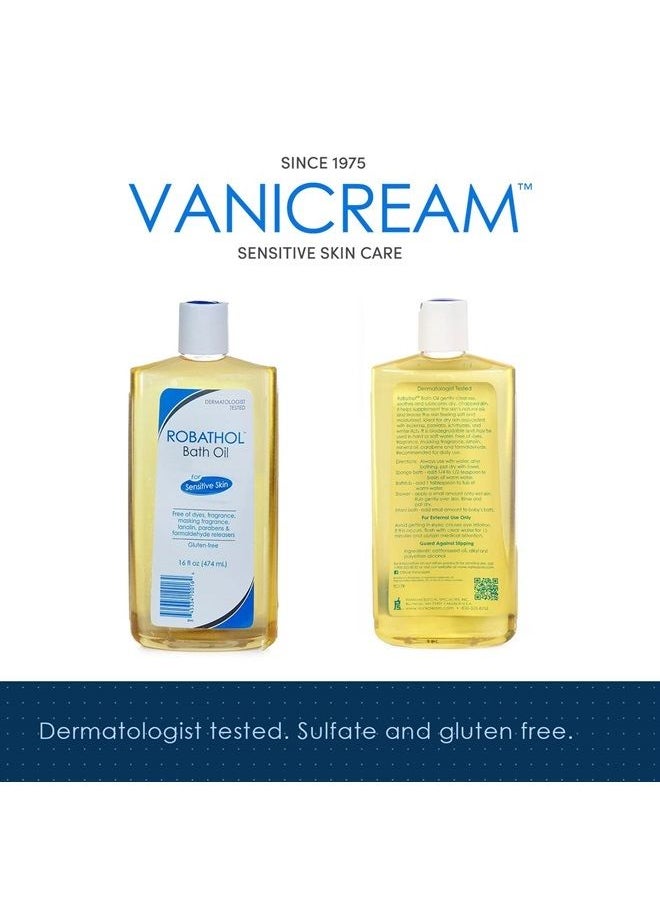 Vanicream - RoBathol Bath Oil - 16 fl oz - Fragrance-Free Formula to Help Leave Sensitive Skin Feeling Replenished - Image 1