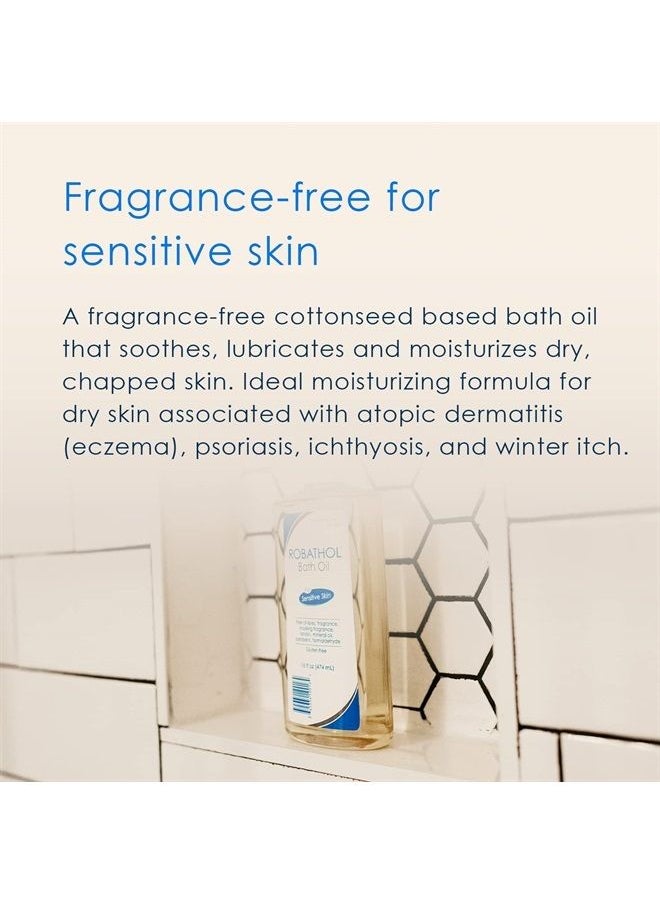 Vanicream - RoBathol Bath Oil - 16 fl oz - Fragrance-Free Formula to Help Leave Sensitive Skin Feeling Replenished - Image 1