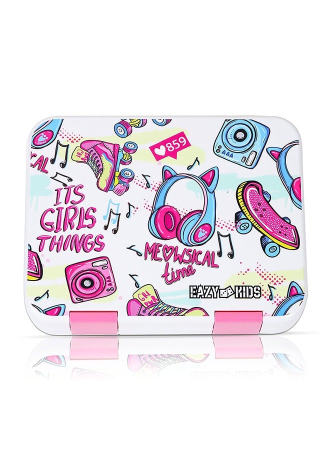 Eazy Kids 5 To 4 Convertible Bento Lunch Box With Sandwich Cutter Set Its Girls Things  - Image 2