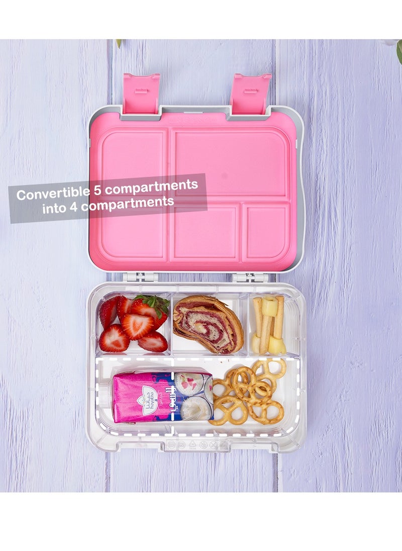 Eazy Kids 5 To 4 Convertible Bento Lunch Box With Sandwich Cutter Set Its Girls Things  - Image 3