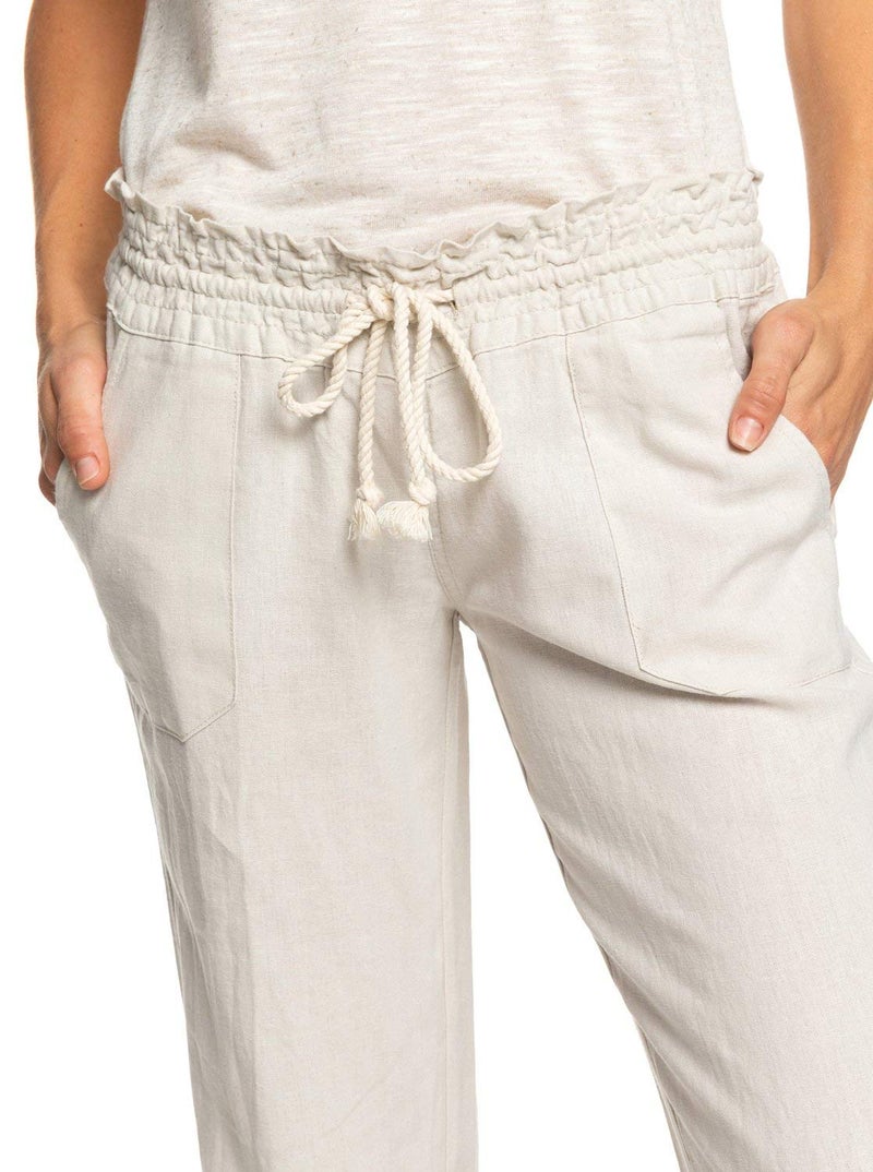 Roxy womens Oceanside Pants, Stone, Small US - Image 5