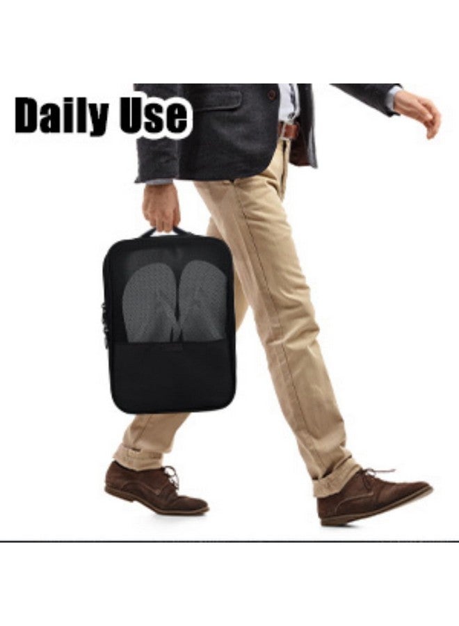 Storescent Compact Shoe Bag/Organizer/Pouch | Protect 3 Pairs of Shoes | Perfect for Travel and Daily Storage (Black) - Image 5
