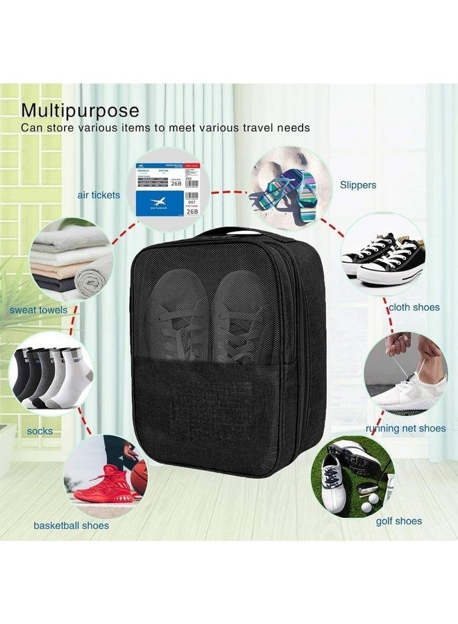 Storescent Compact Shoe Bag/Organizer/Pouch | Protect 3 Pairs of Shoes | Perfect for Travel and Daily Storage (Black) - Image 2