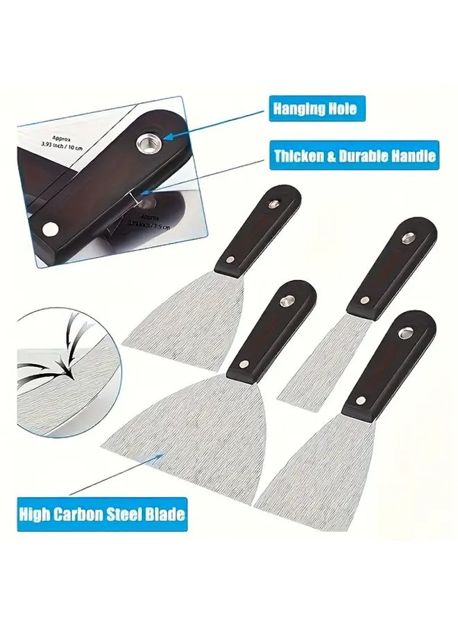 1 Set 7 Pcs Stainless Steel Putty Knife With Storage Bag For Drywall Paint Scraping Wall Repairs - Image 5