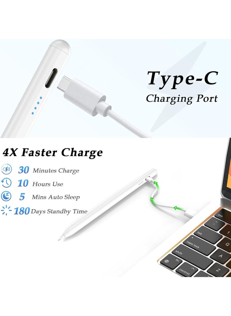 Universal Professional Active Stylus Pen for All Touchscreens – High Sensitivity Digital Pencil for iPhone, iPad, Samsung, Lenovo & Huawei – MFi Certified & Premium Quality – Original Materials by Authorized Agent – White - Image 3